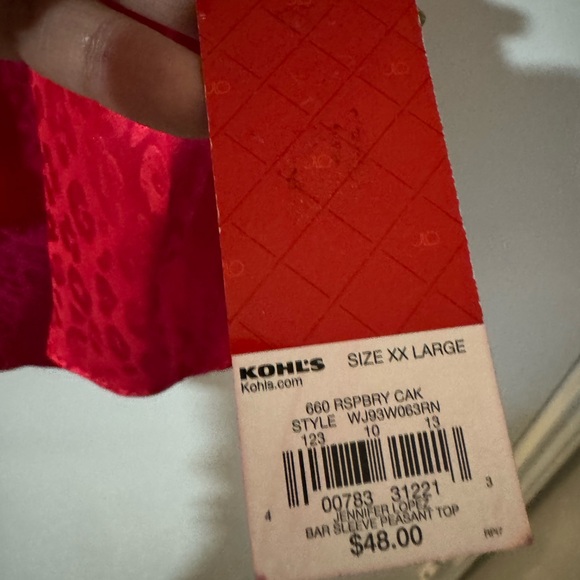 NWT Jennifer Looez blouse 2xl - Picture 3 of 4